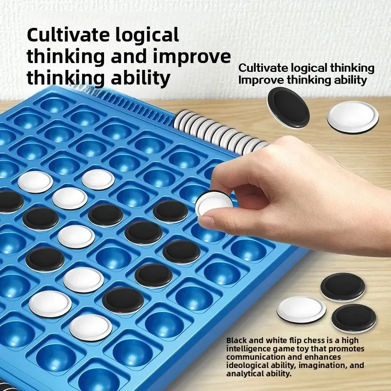 Strategy Board Game - Dual-Side Flip Board Strategy Game for