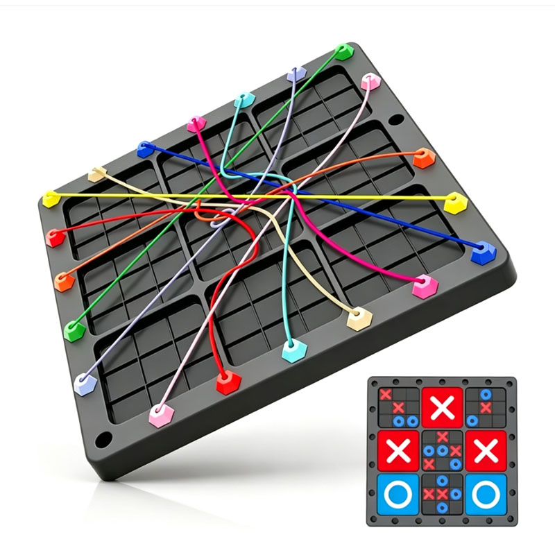 Strategy Board Game - NEW 2 In1 Tic Tac Toe