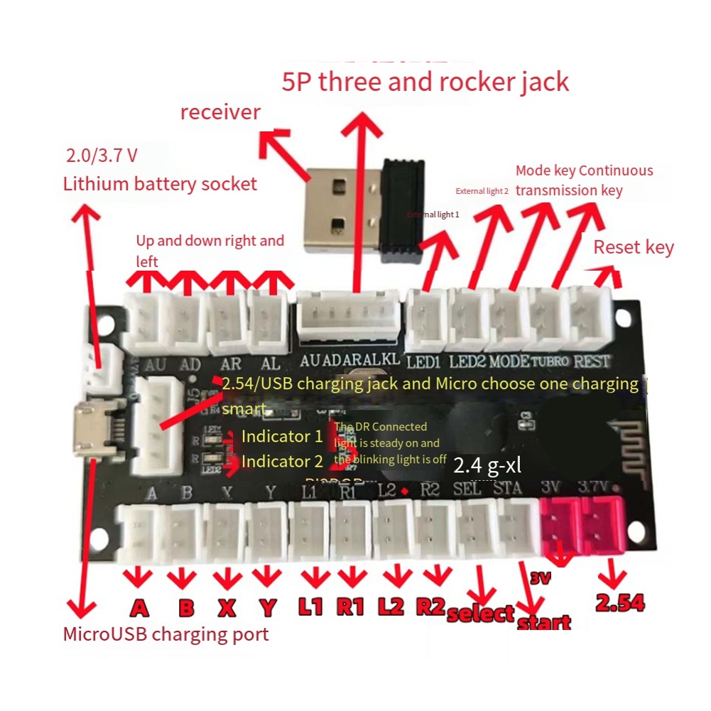 L77A 2.4G Wireless Zero Delay  - Board Game Android recension och pris