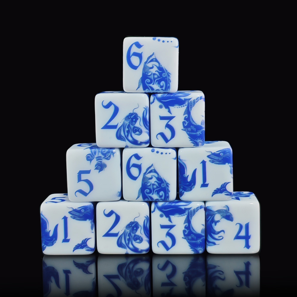 12Pcs Blue And White Porcelain - Board Game Live recension och pris