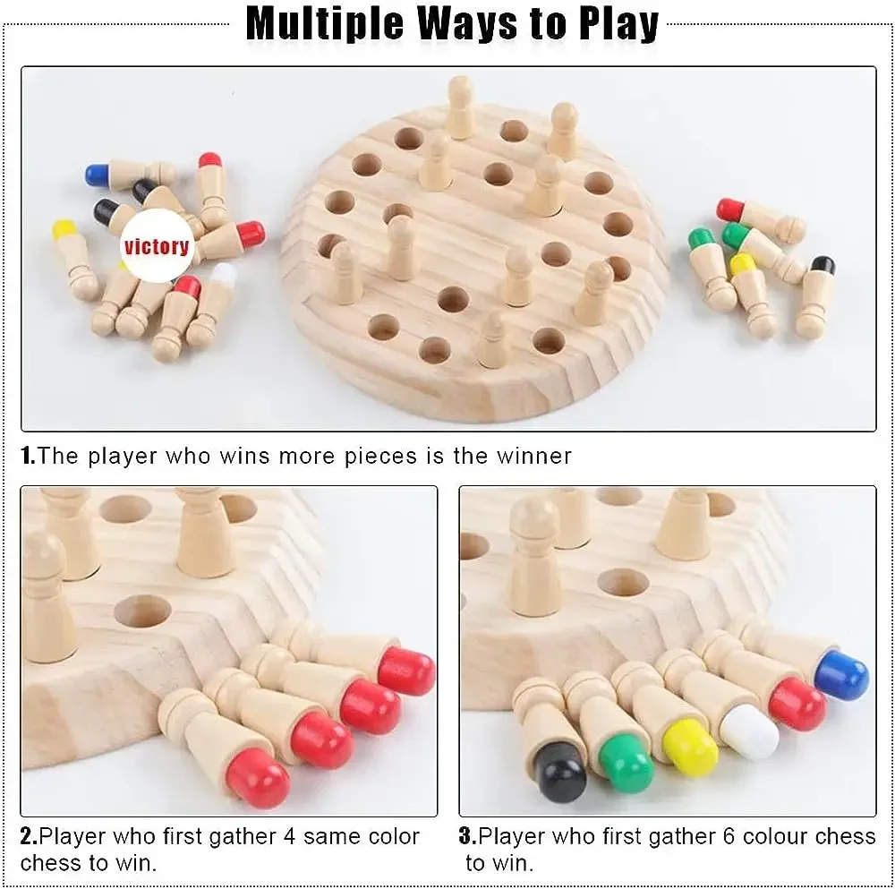 1PC Wooden Memory Match Stick  - Board Game Of Life recension och pris