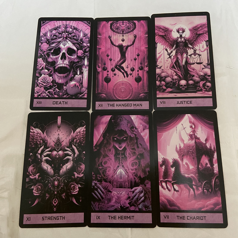 Pink Gothic Tarot Deck 78 Card - Board Game Of Life recension och pris